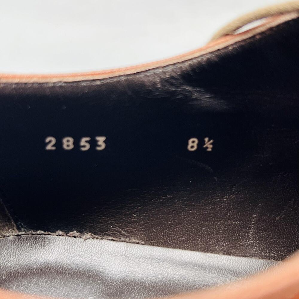To Boot New York Shoes Mens 8.5 Brown Leather Adam Derrick Derby Oxford Dress - Picture 9 of 11